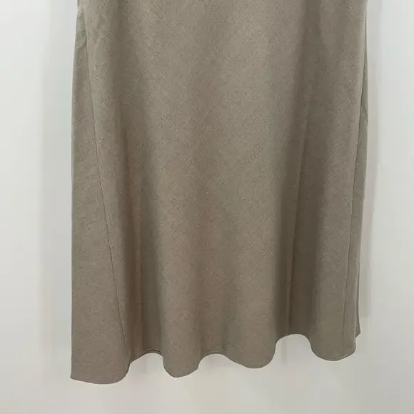 NWT Lilysilk Mottled Silk Wool A Line Skirt Pebble 16 - Picture 8 of 16